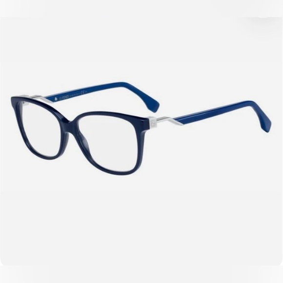 Fendi FF 0232 PJP Eyeglasses and Case | Blue Frame Made in Italy | Authenticated - Picture 1 of 11